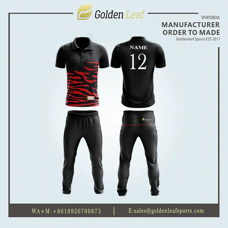 Wholesale Personalized Sublimation Unisex Cricket Uniforms Supplier, Factories
