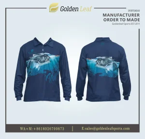 Wholesale Men's 100% Polyester Breathable Fishing Jersey