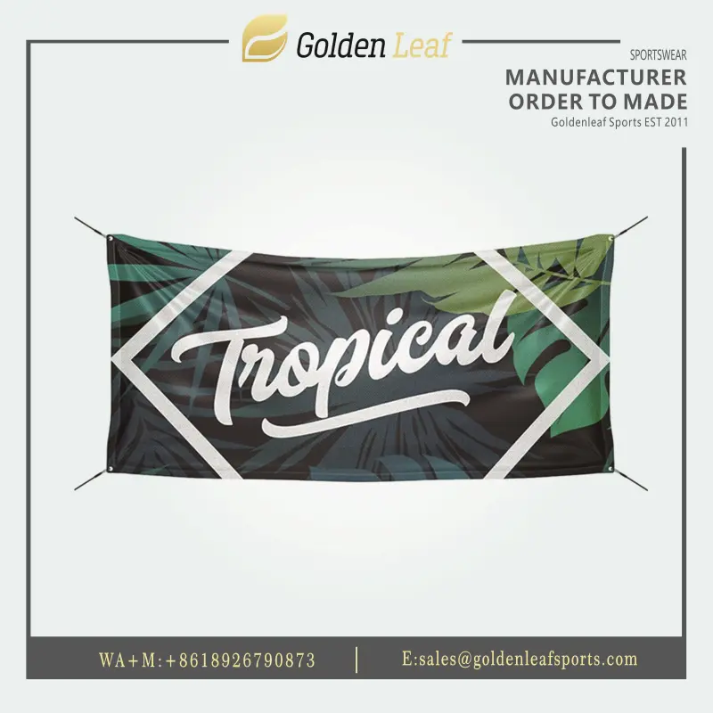 China Custom Double-Sided Sublimation Flag - Your Design Here Manufacturers, Factory