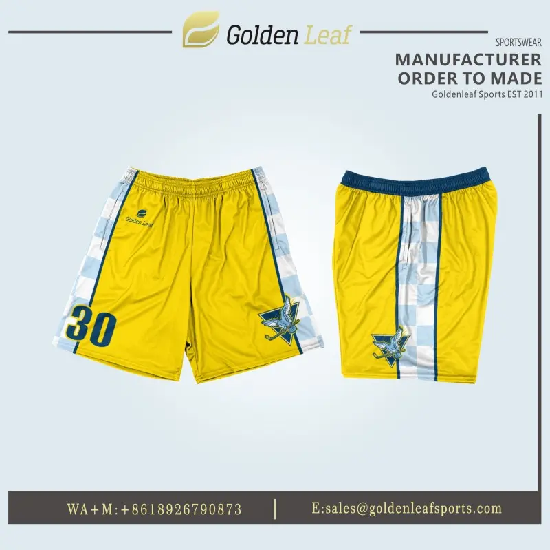 China Custom Lacrosse Shorts With Sublimation Printing Company, Factory