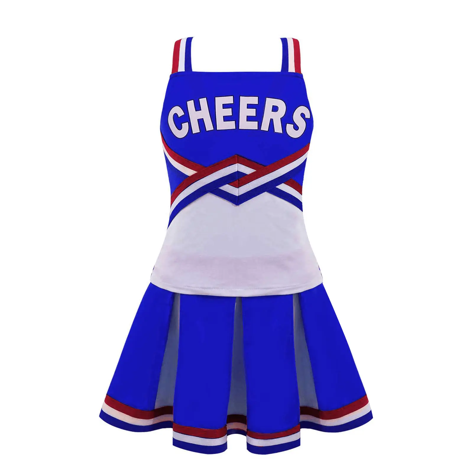 High-Quality Women blue&White Cheerleading Uniforms Companies, Factory