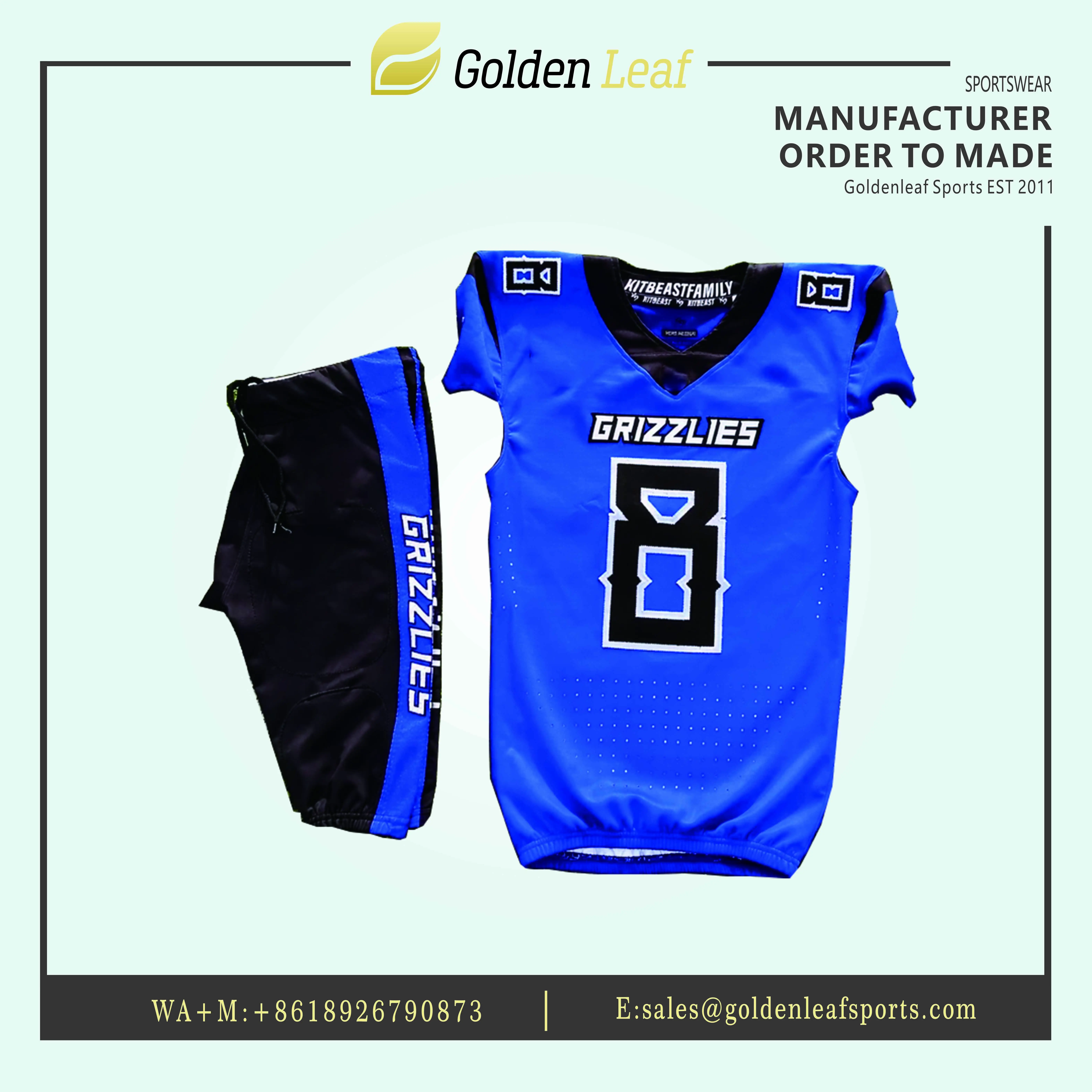 High-Quality Premium American Football Kits for All Ages - Shop Now! Manufacturer, Factories