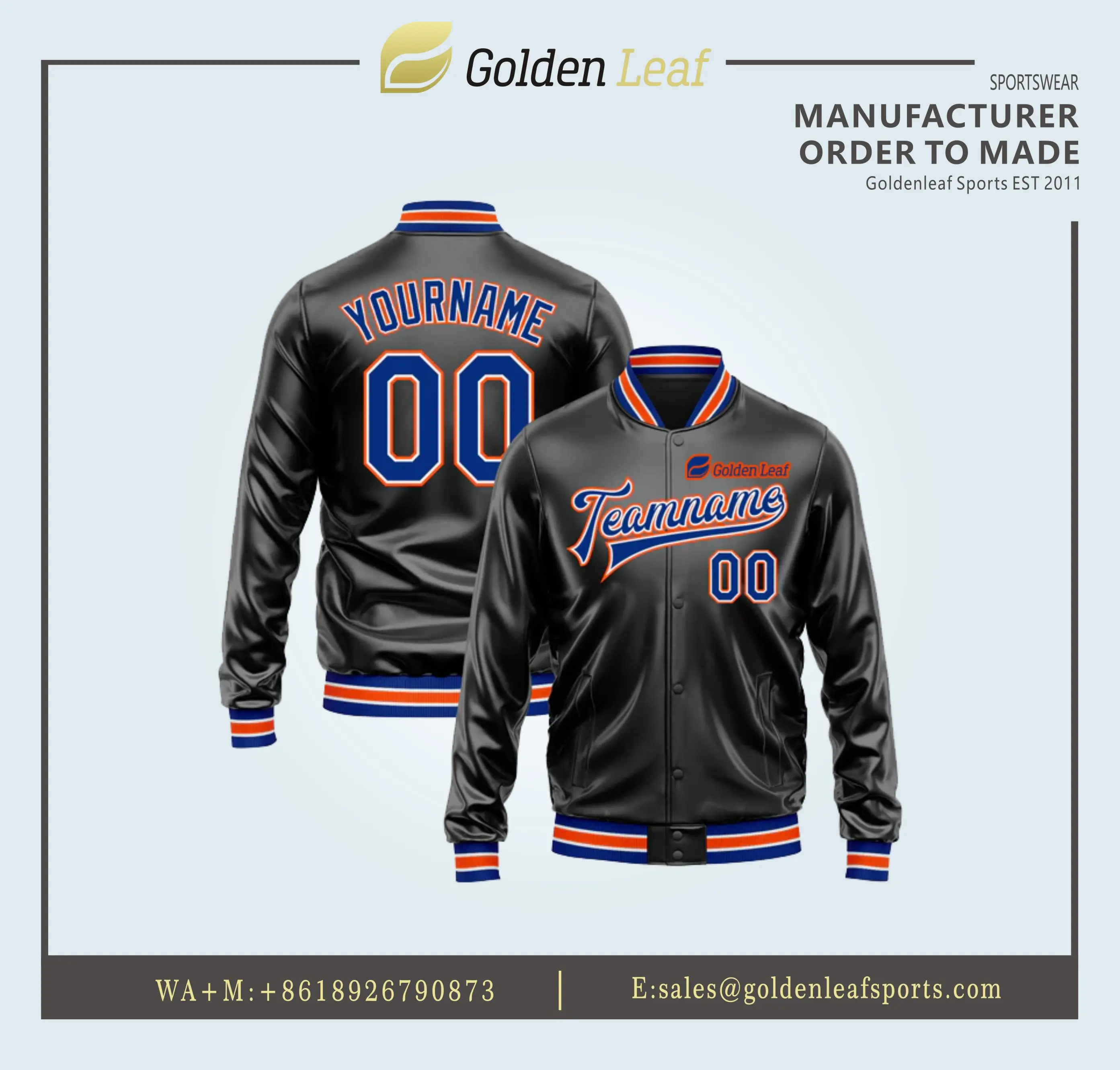 Wholesale Personalized Polyester Men's Baseball Bomber Jackets Supplier, Suppliers