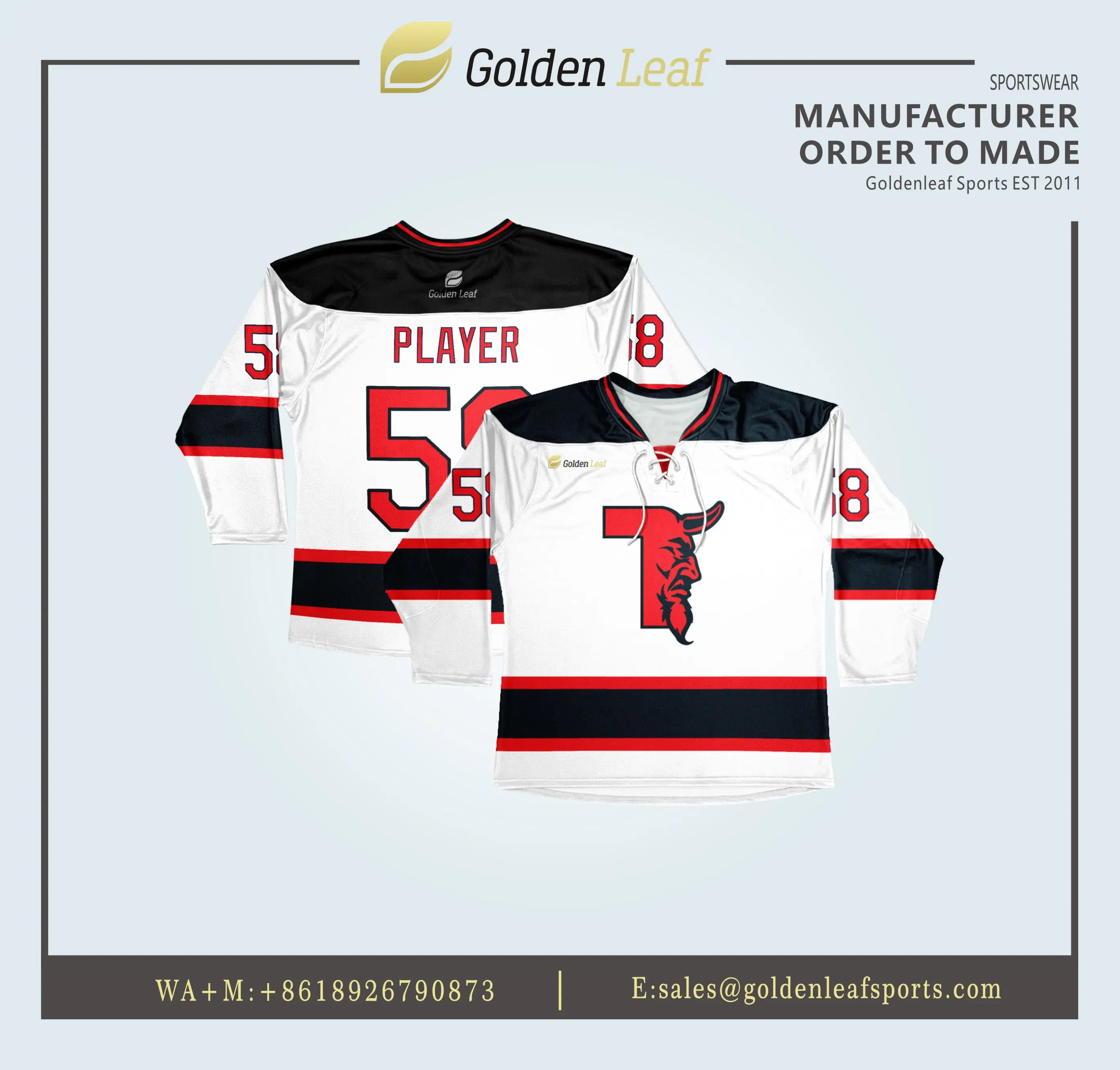 High-Quality Custom sublimation Hockey Workouts Off Ice jerseys Exporter, Factory