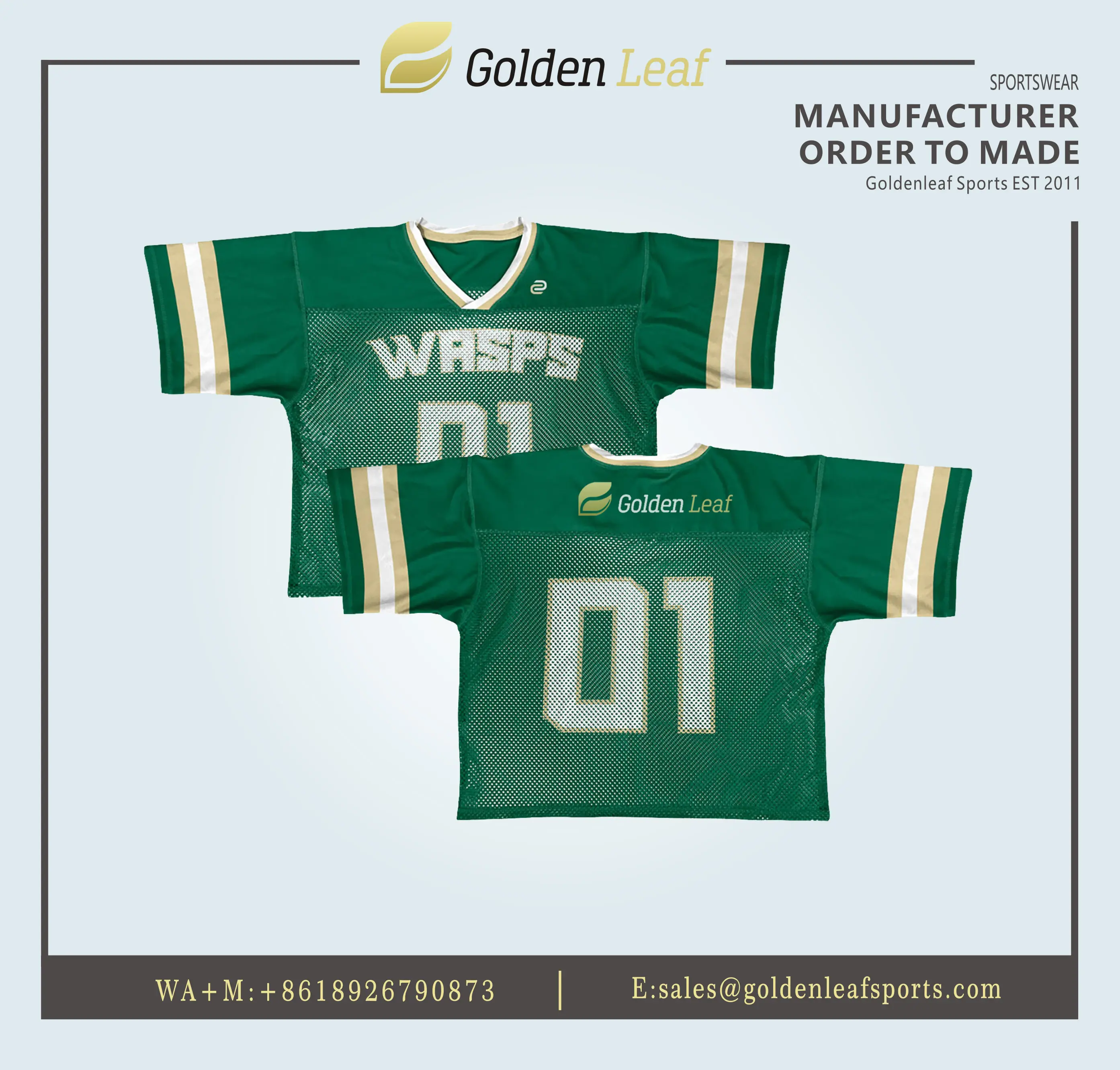 Custom Wholesale Custom Sublimation 100% Polyester Lacrosse Training Jersey Supplier, Company