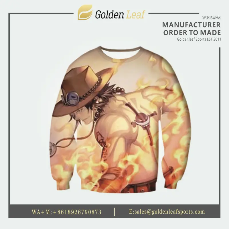 China OEM Wholesale Men's Sublimation  Polyester Sweater Suppliers, Factories