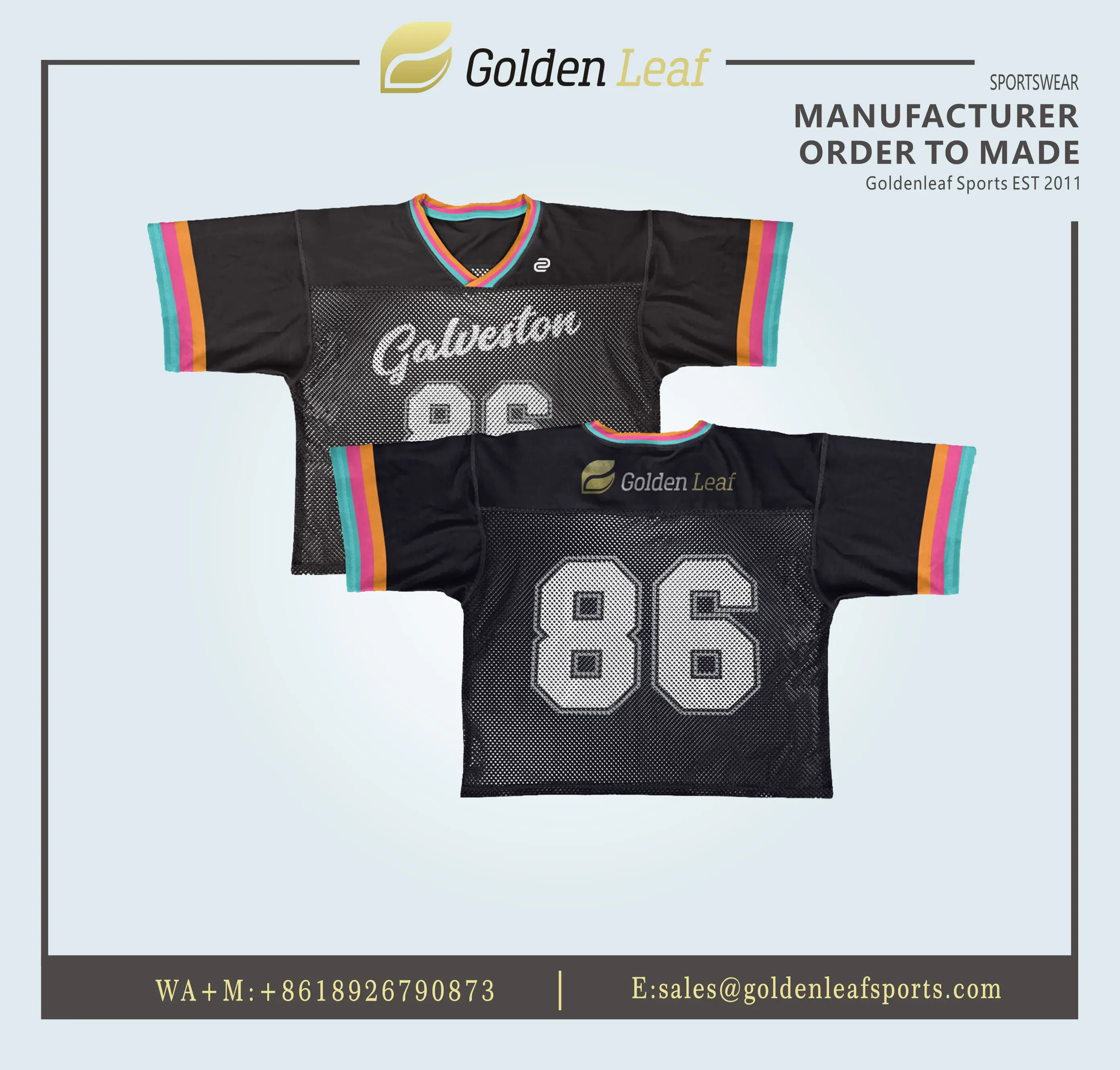 Custom Wholesale Custom Sublimation 100% Polyester Lacrosse Training Jersey Supplier, Company