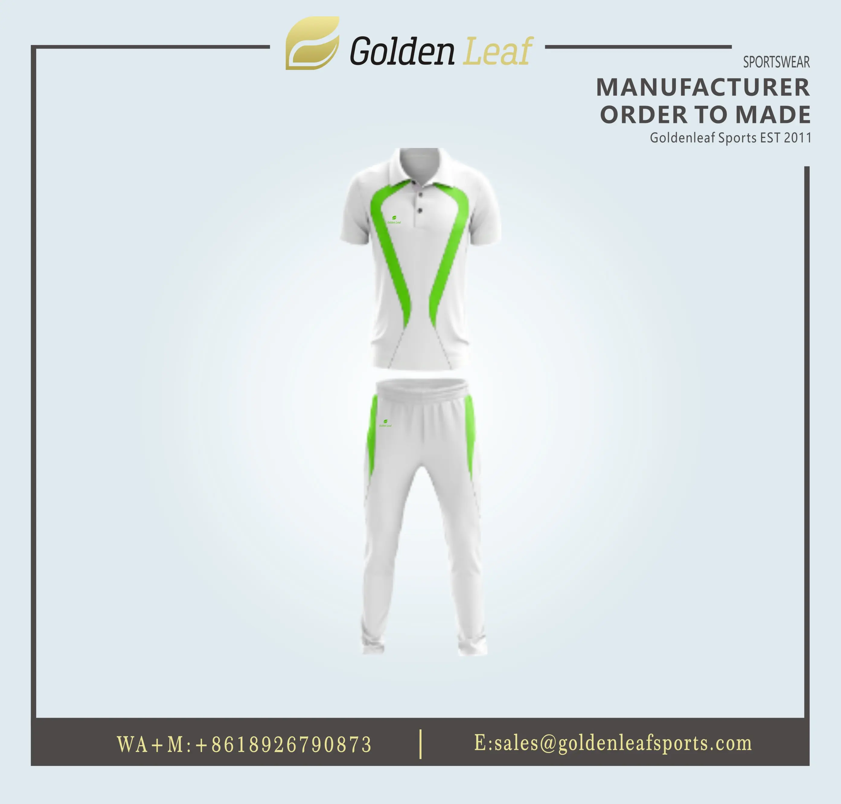 High-Quality Customized Sublimation Unisex Adults Cricket Academy Uniform Set Companies, Exporter