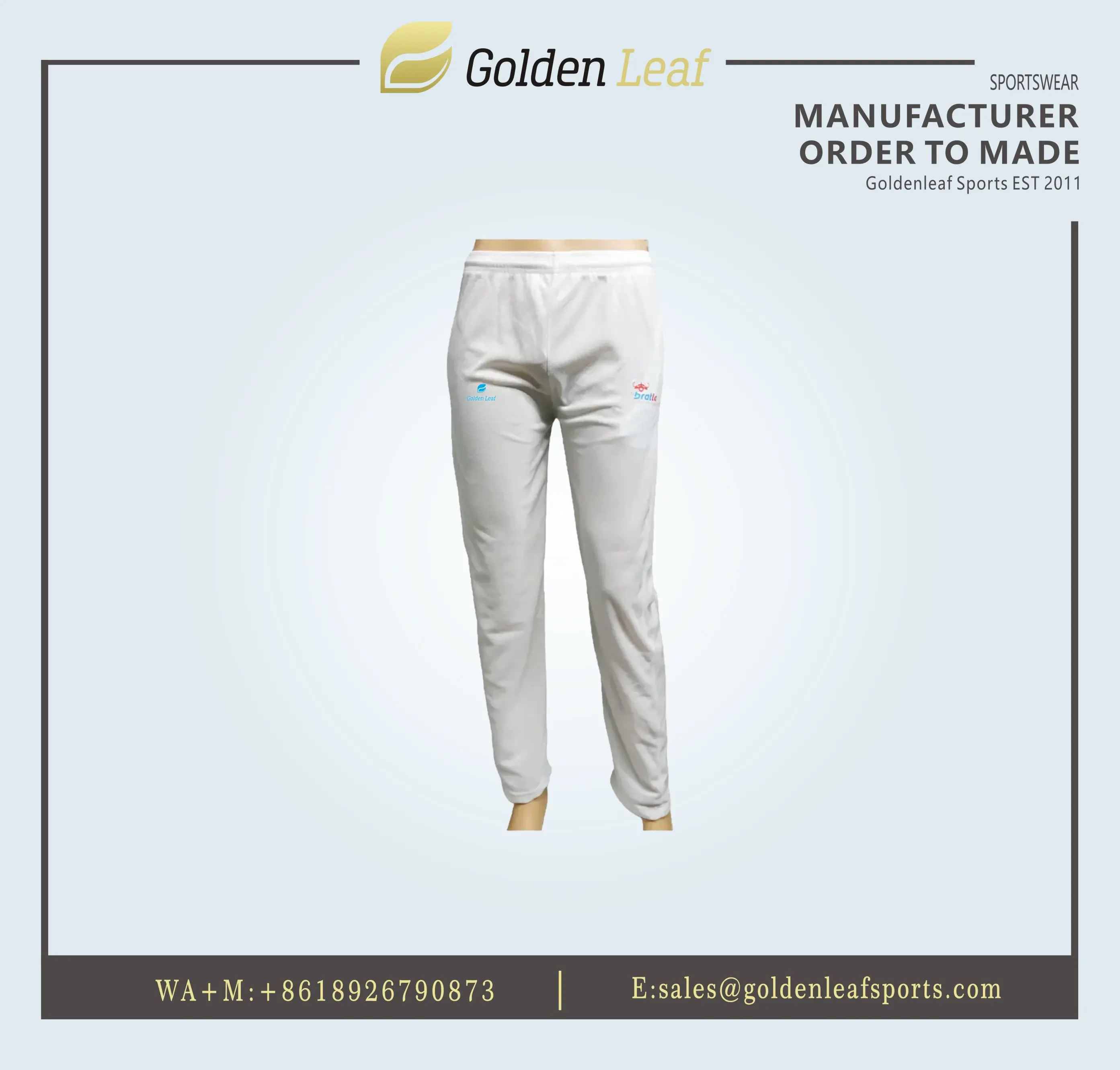 High-Quality Custom Wholesale Polyester Cricket Trouser Manufacturers, Factory