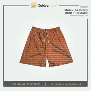Wholesale Custom New Sublimation Polyester Elastic WaitBand Shorts Supplier, Factory