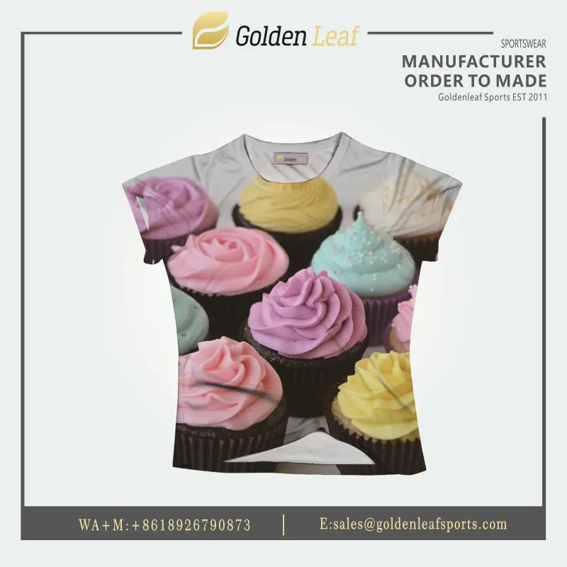 OEM High Quality 100% Polyester Custom Sublimation Tee Manufacturer, Factories