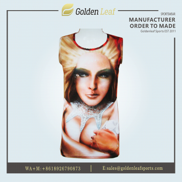 Custom Character Sublimation Tank Top Polyester Sport Vest-1