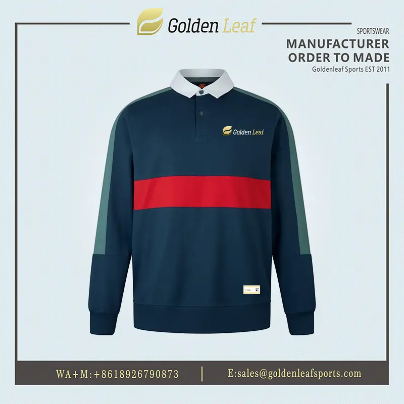 Wholesale Custom High-Quality  Sublimation Rugby Long Sleeve Shirts Manufacturers, Factories