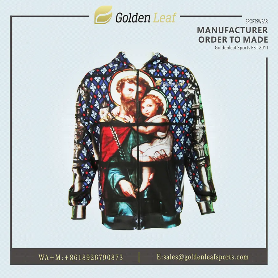 Custom Women’s Art Tulip Print Zip-Up Hoodie | Streetwear & Loungewear Exporter, Factory
