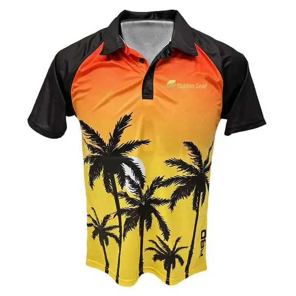 Custom Unisex Casual Summer Beach Button-Down Oversized 100% Polyester Plolo Shirt Exporters, Factories