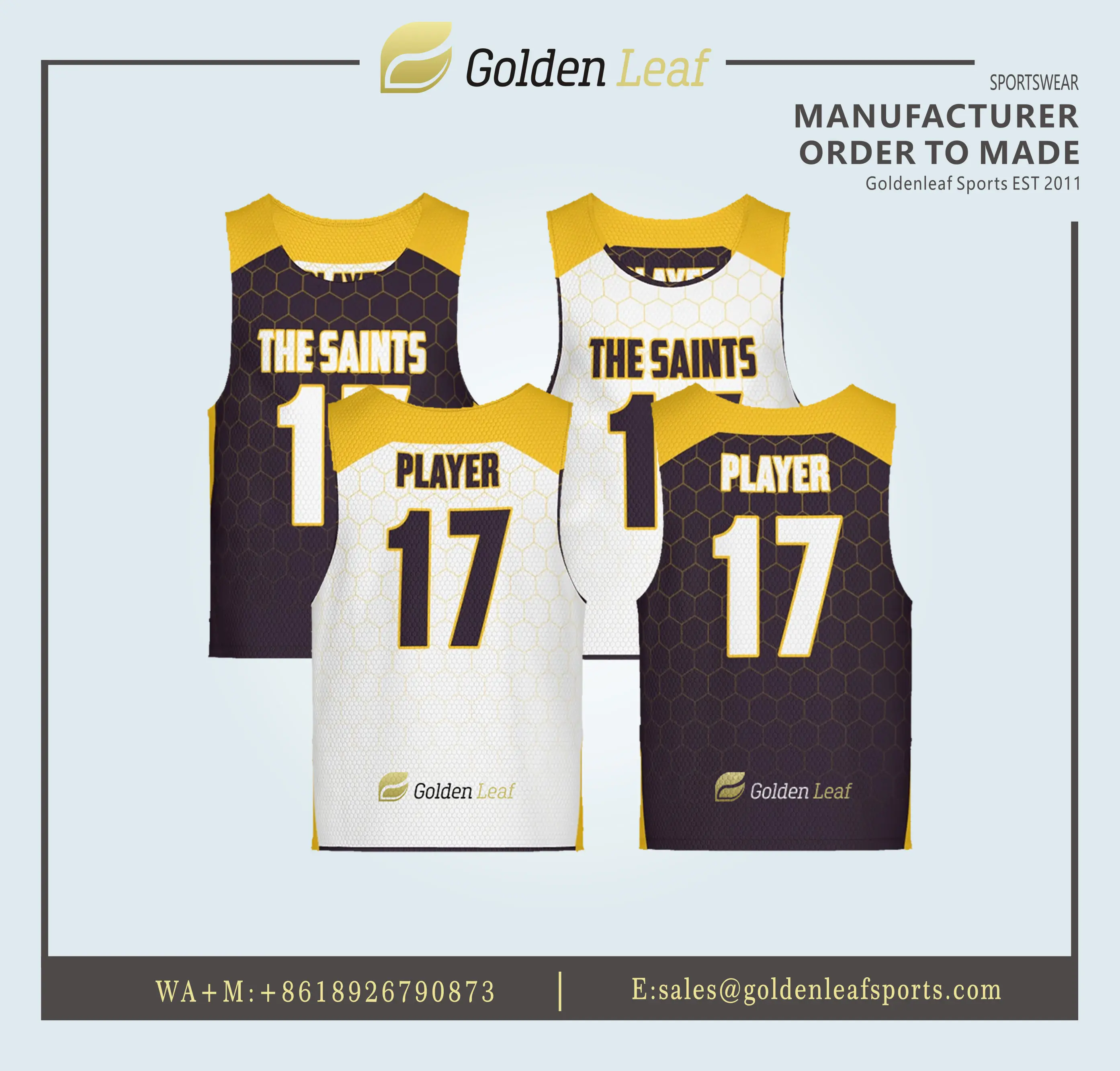 Wholesale Custom High Quality Reversible Lacrosse Jersey Pinnies Supplier, Exporters
