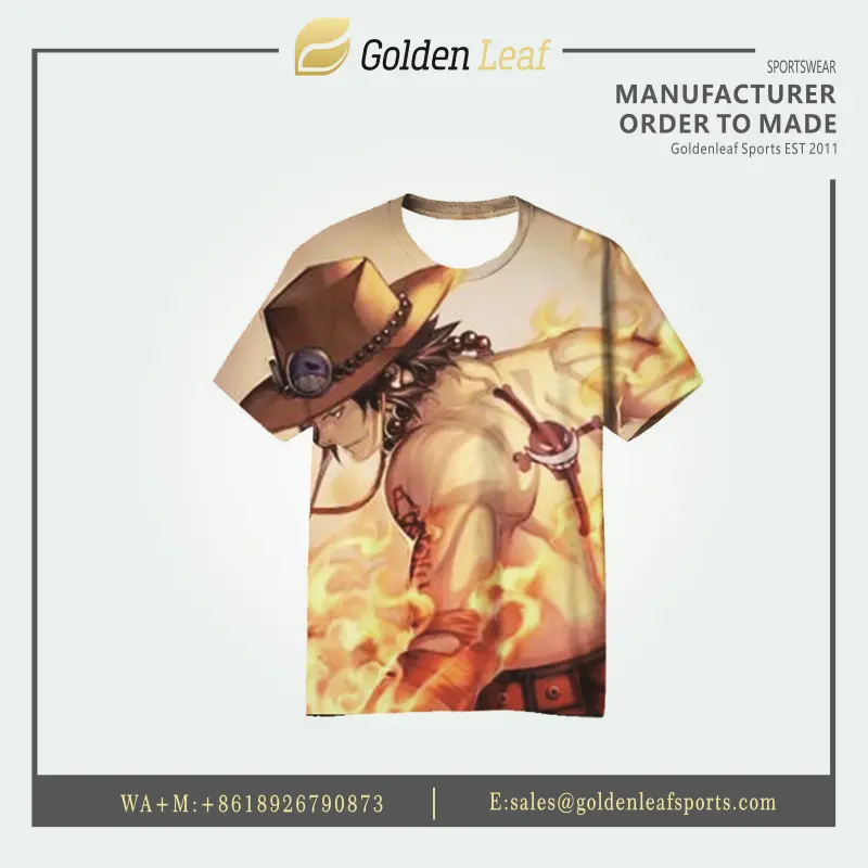 China Personalized Men's Polyester Sublimation Print T-Shirt Manufacturer, Companies