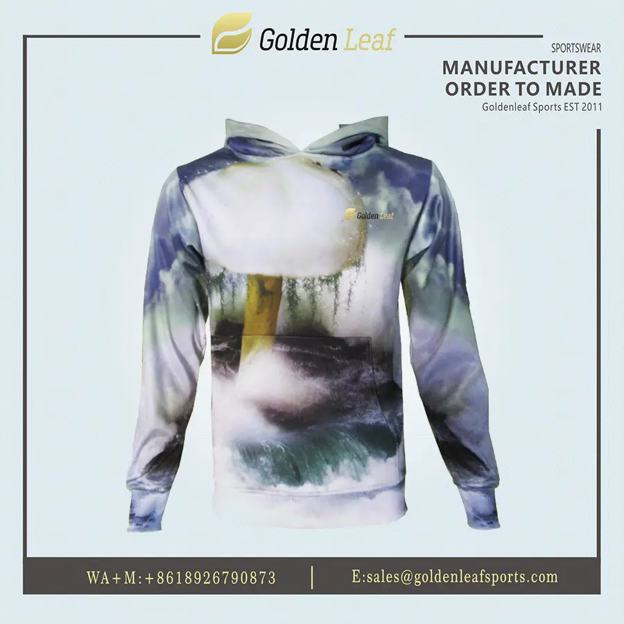 Wholesale Custom All Over Print Streetwear Hoodie for Men Manufacturers, Supplier