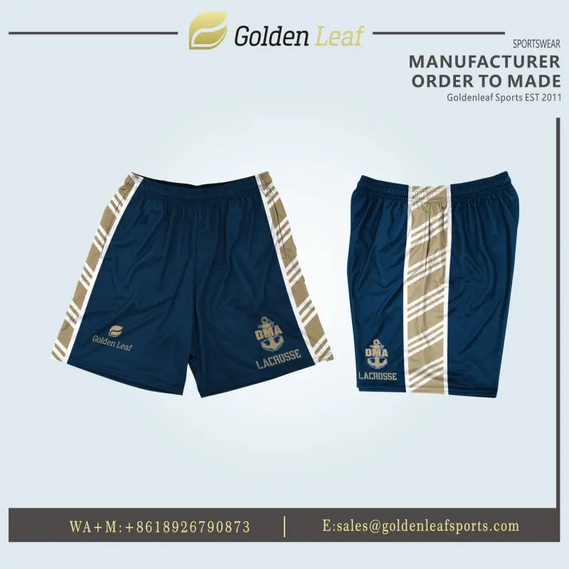 China Custom Lacrosse Shorts With Sublimation Printing Company, Factory