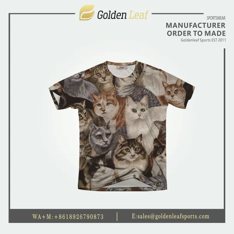 Wholesale Dry Fit 100% Polyester Custom Sublimation Tee Companies, Factory
