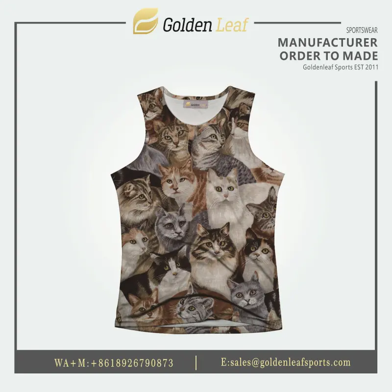 Wholesale Custom High-quality sublimation 100% polyester tank top Supplier, Suppliers
