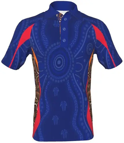 Wholesale 100% Polyester Australia Aboriginal Polo Shirt for Men Sublimation Personalized Manufacturers, Factory