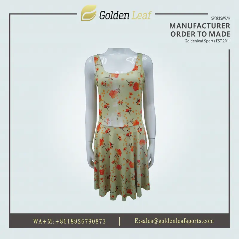 High-Quality Custom High Quality 100% Polyester Sublimation Dress Supplier, Factories