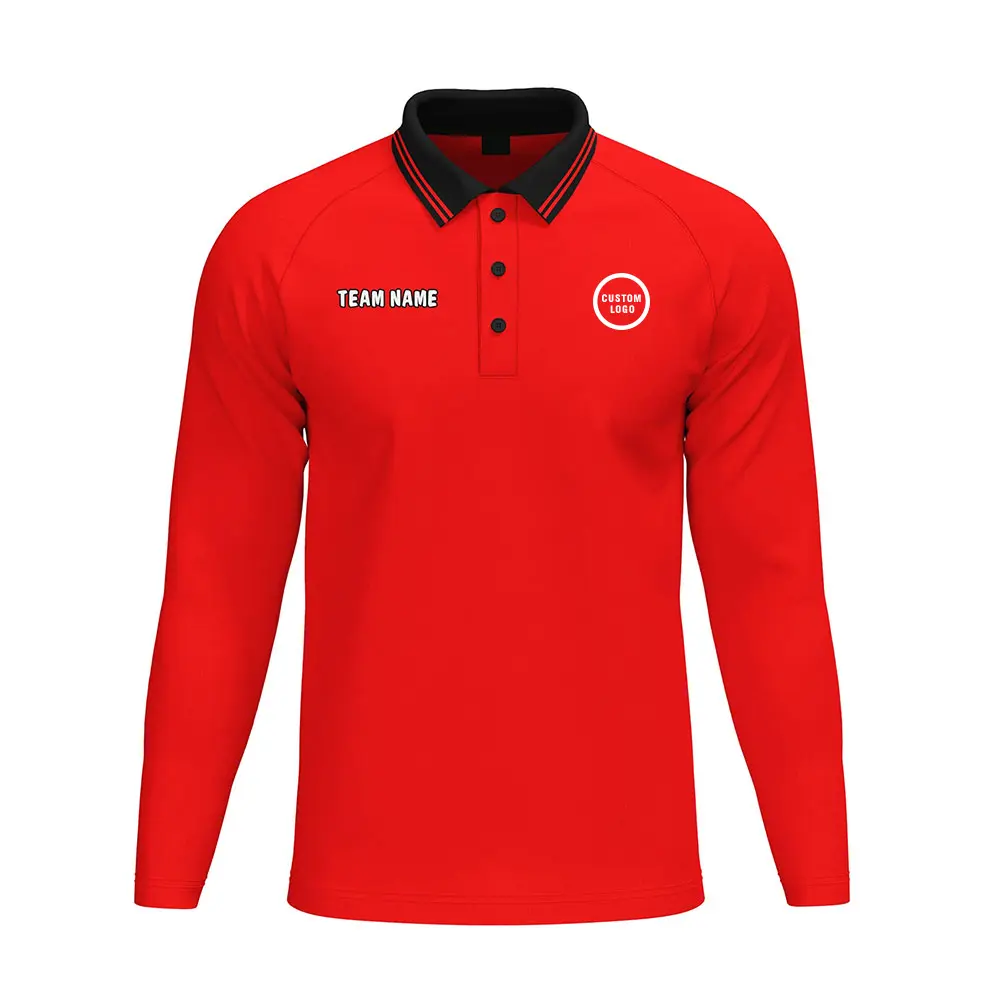 High-Quality Unisex Long Sleeve Oversized 100% Polyester Polo Shirt Companies, Exporters
