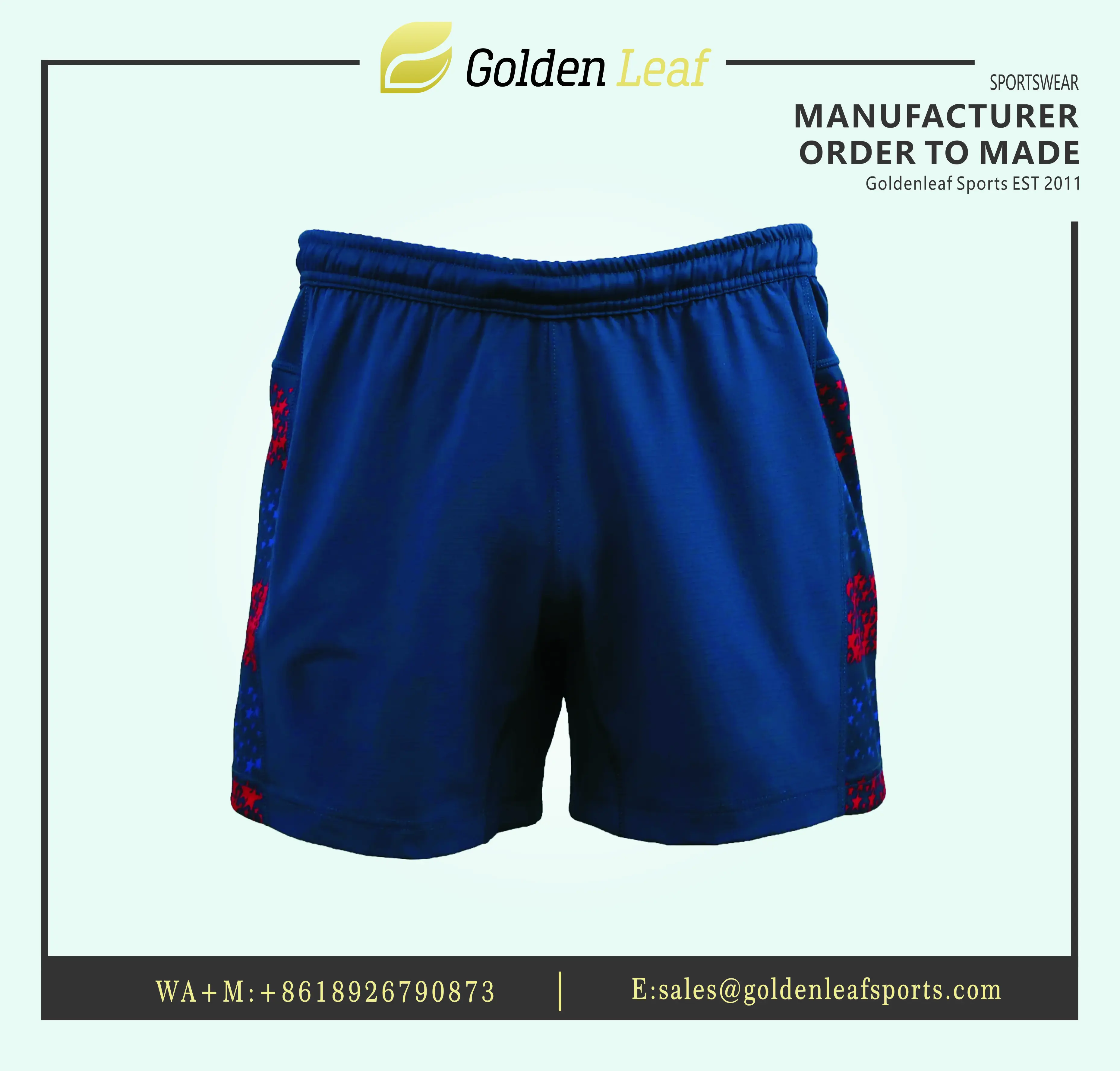 China Men's Performance Rugby Shorts Suppliers, Exporters