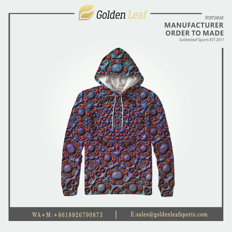 OEM Custom Sublimation Polyester Lightweight Breathable Hoodie for Sports and Casual Wear Company, Exporter