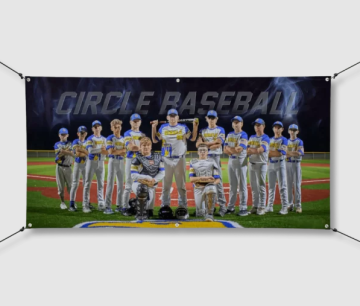 Custom Polyester Double Sided Digital Printing Flag