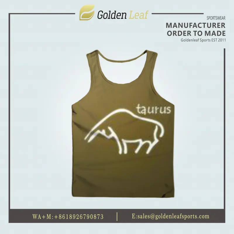 Custom Wholesale Custom Logo Summer Sleeveless tank Top Manufacturer, Company