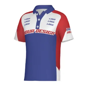 High-Quality Breathable Motorsport Racing Short Sleeve Polo Shirts Digital Print Company, Factory