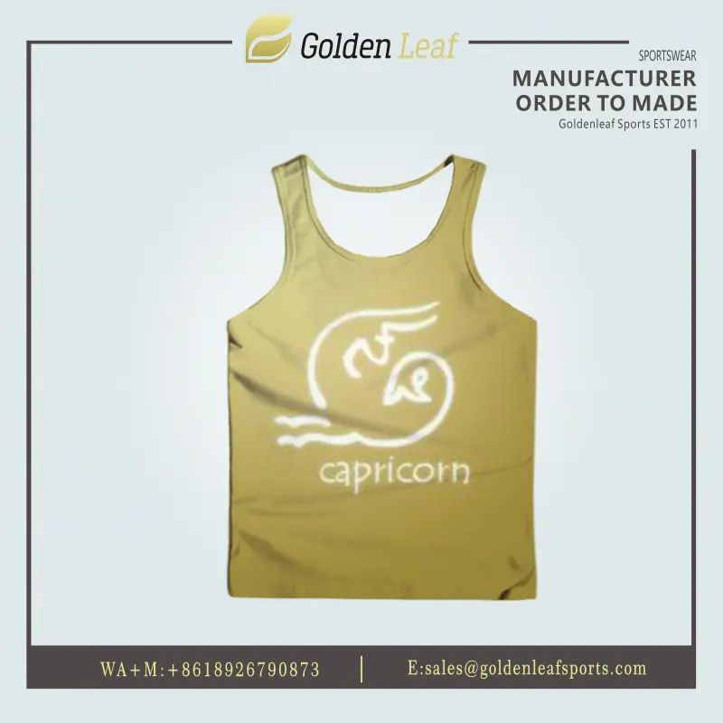 Custom Wholesale Custom Logo Summer Sleeveless tank Top Manufacturer, Company
