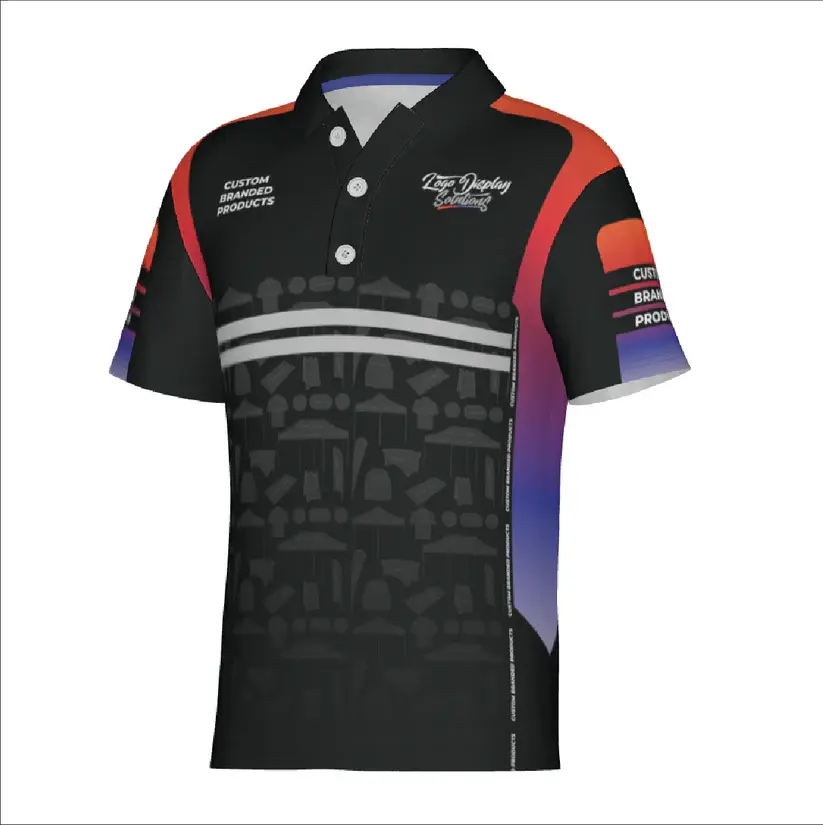 High-Quality Breathable Motorsport Racing Short Sleeve Polo Shirts Digital Print Company, Factory