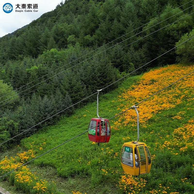Modular Cableway System with Rapid Deployment Capability Amusement Park Ropeway Cable Car System Scenic Low Altitude Cableway Speed Gondola Lift