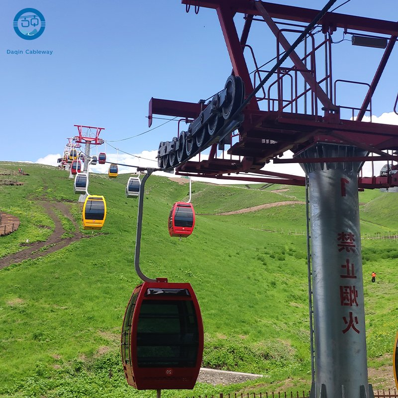 Modular Cableway System with Rapid Deployment Capability Amusement Park Ropeway Cable Car System Scenic Low Altitude Cableway Speed Gondola Lift