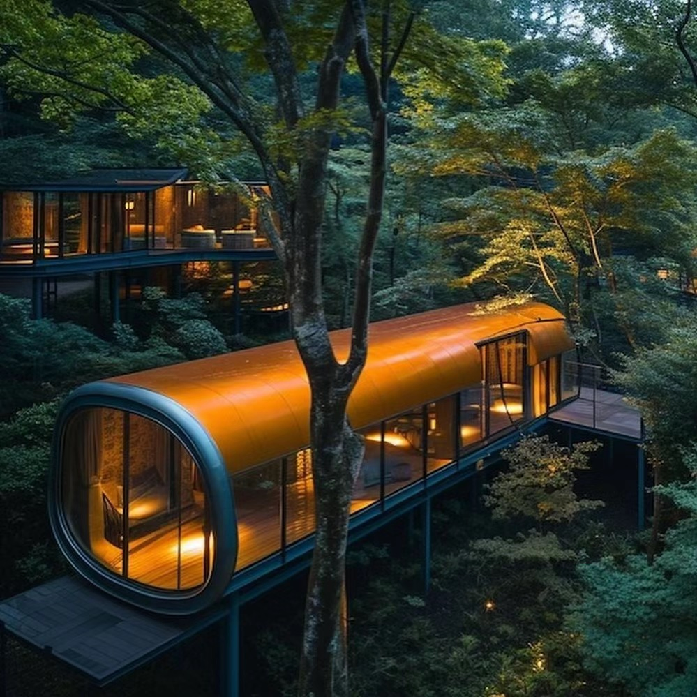 Watertight Heat Insulation Material Container Capsule Innovative Prefab Space Capsule Hotel Modular Sleeping Pods Accommodations