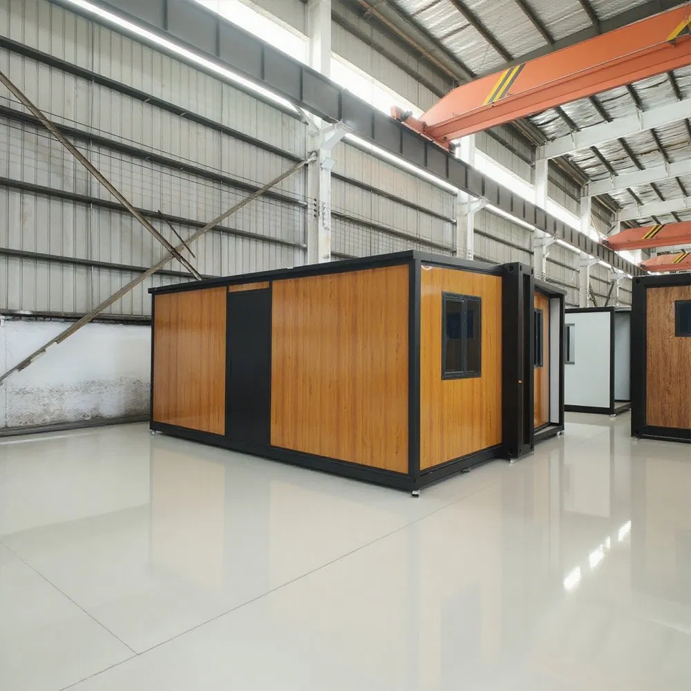Expandable Container Cabin Sliding Wall System for Temporary Office/Workshop Foldable House Expandable Container House