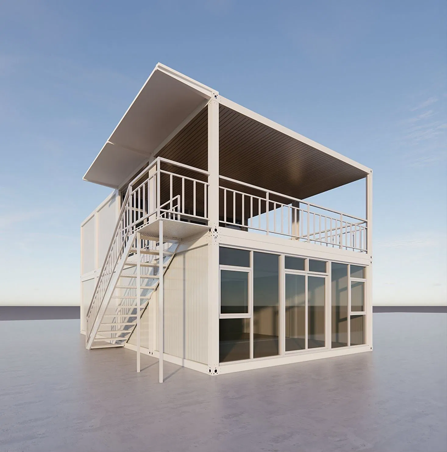 Good Service Prefabricated Building Container House Steel Structure Transportable Modular House with Toilet Bedrooms