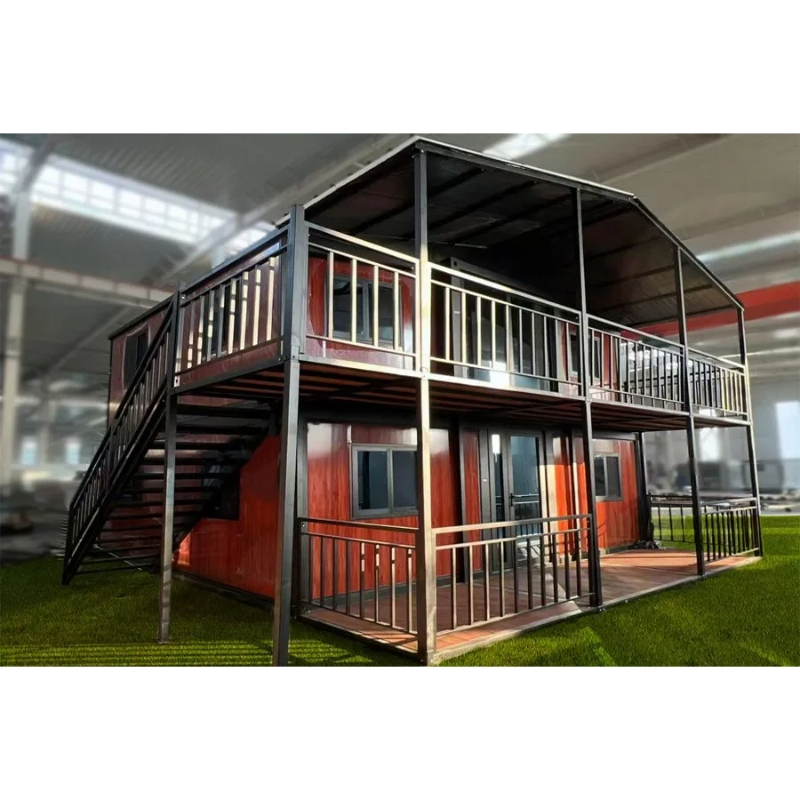 Shipping Container Home Collapsible House Modular Unit Galvanized Steel Structure for Urban Cafeteria or Mobile Diner Setup