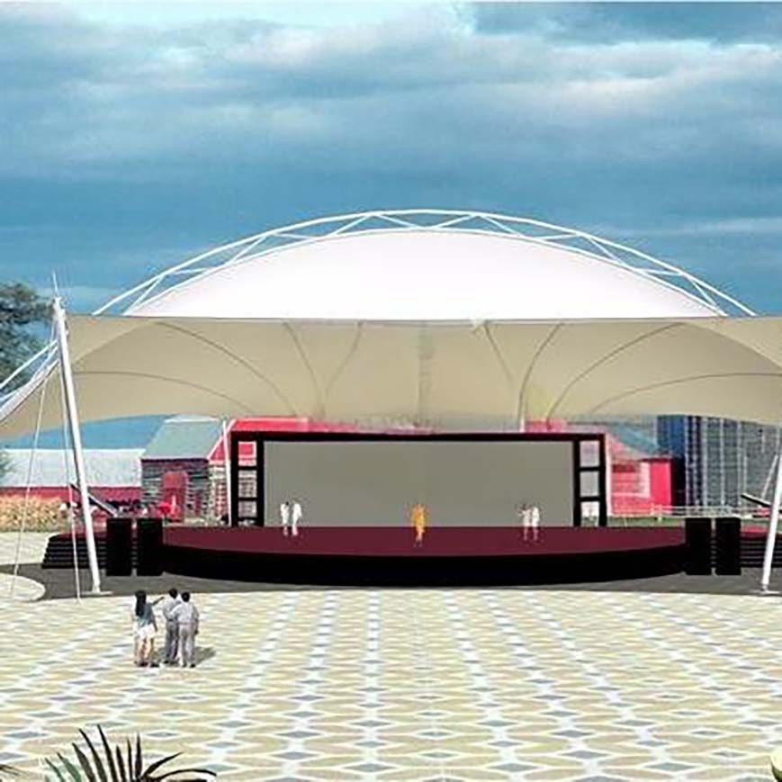 Outdoor Parking Car Shed Tensile Membrane Structure for Hotels Villas Garages Architecture Membrane