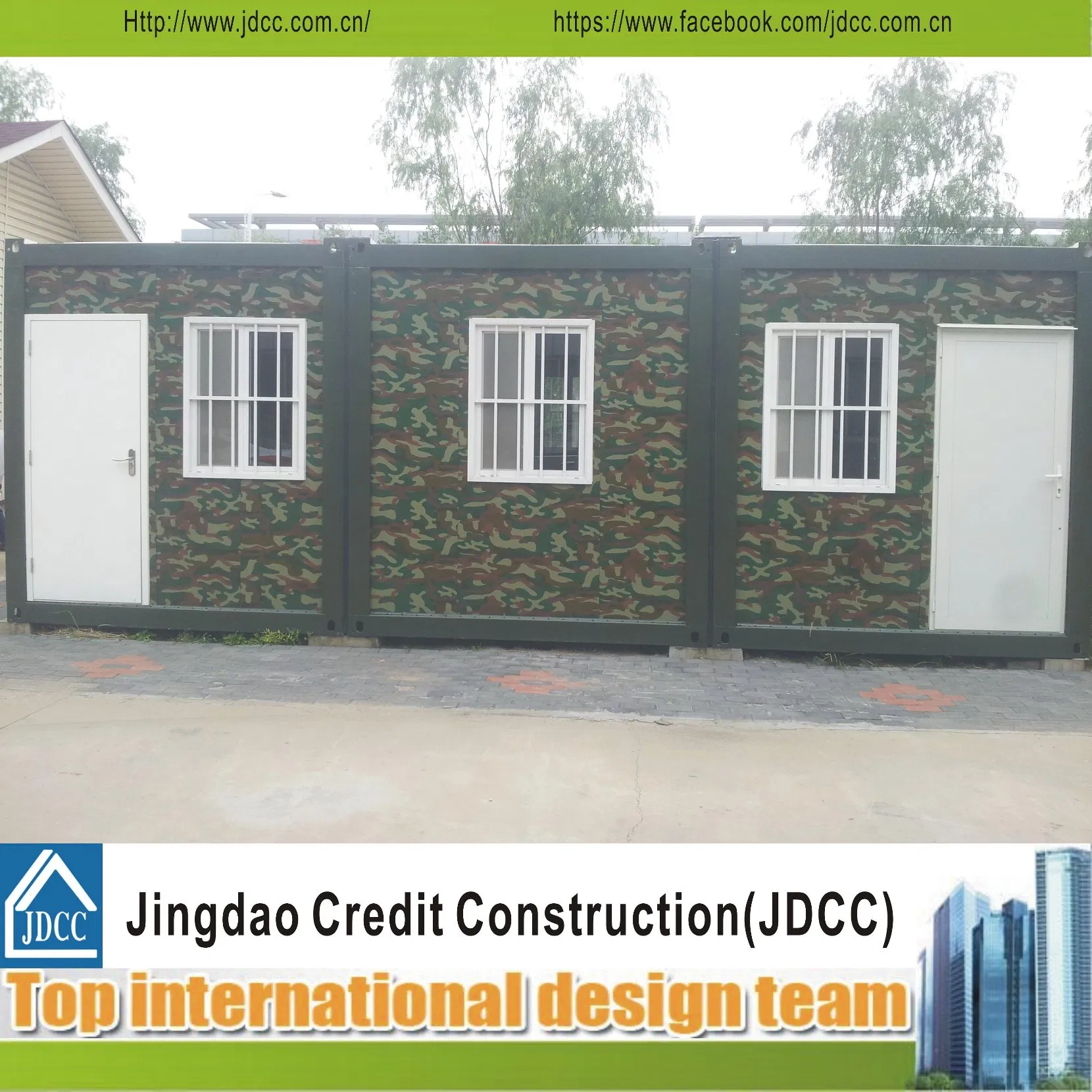 Prefabricated Flat Modular Container Housing