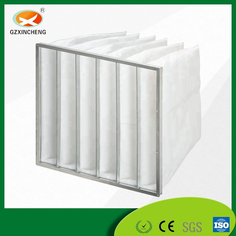 Filtration System Metal Frame Synthetic Fiber En779 G4 Pocket Bag Air Pre-Filter