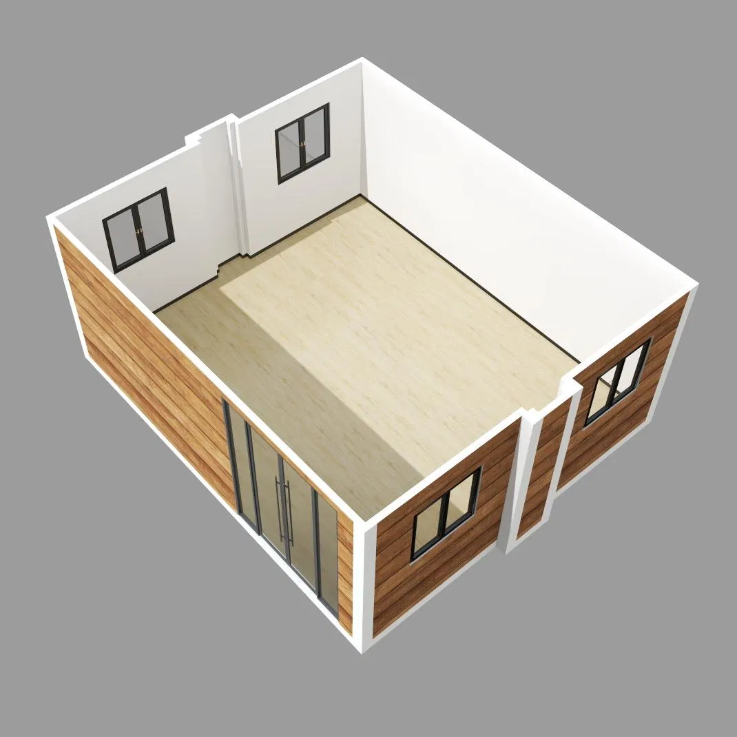 Expandable Container Cabin Sliding Wall System for Temporary Office/Workshop Foldable House Expandable Container House