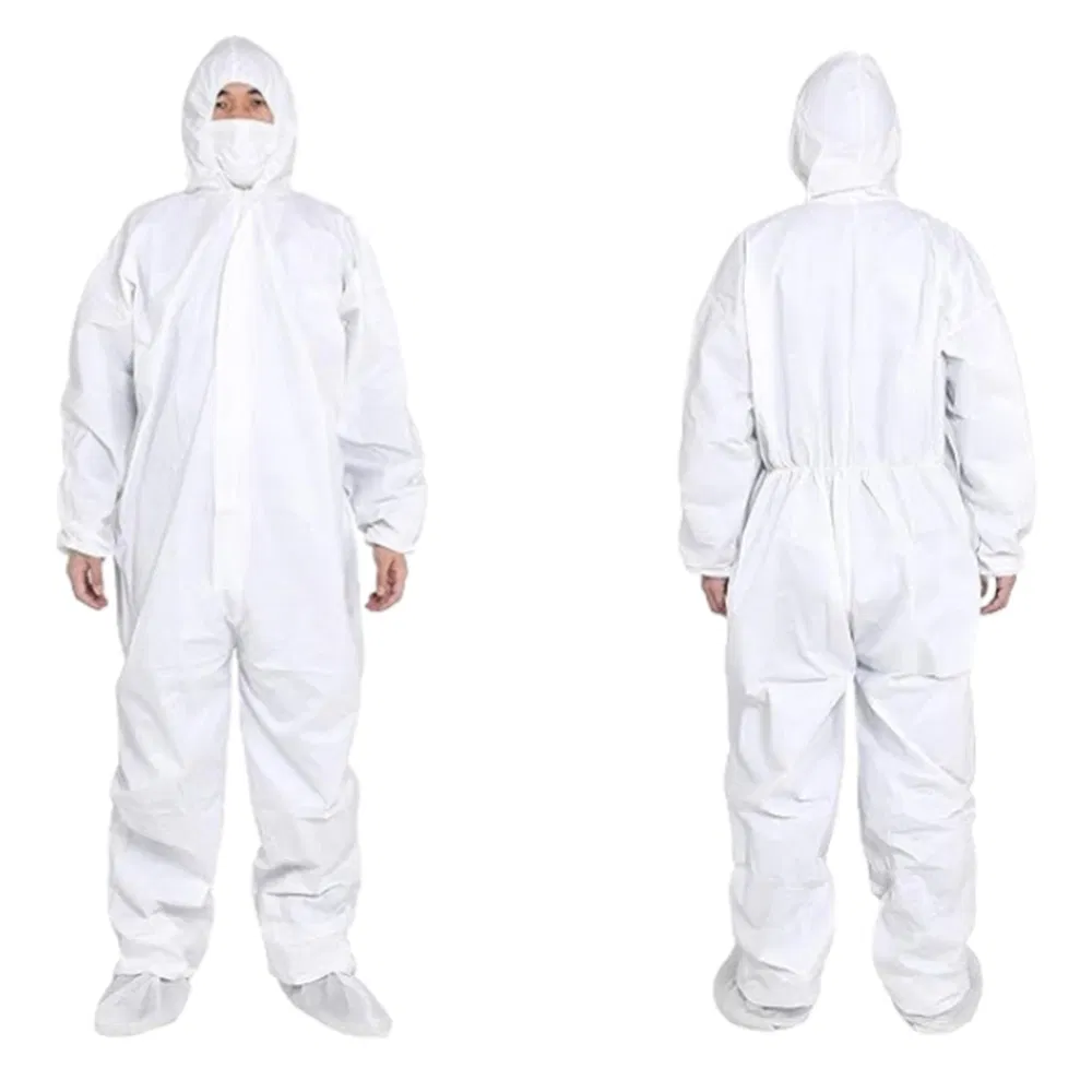 Disposable SMS Nonwoven Cleanroom Suit Coverall for Precision Electronics Facility