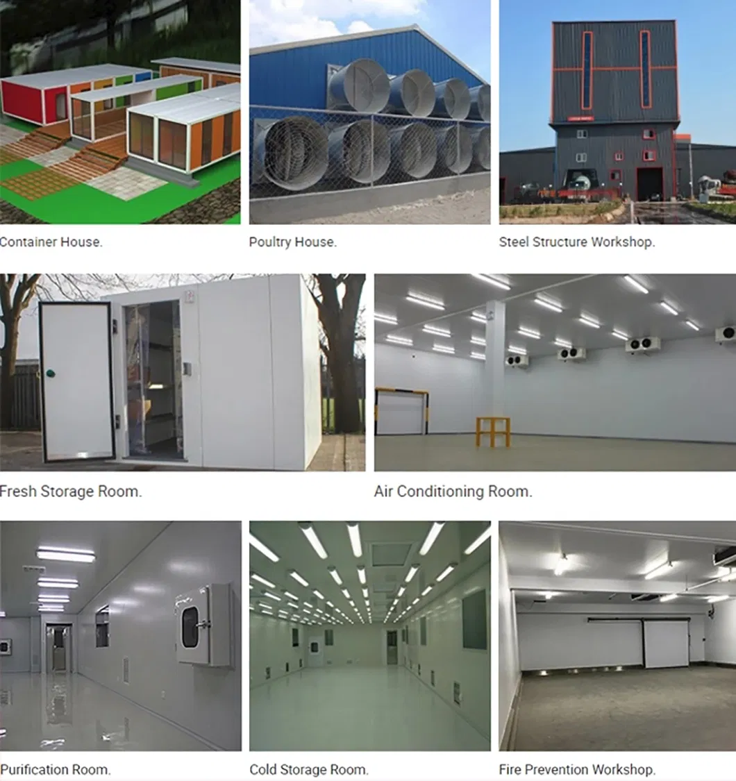 Glass Magnesium Fireproof Sandwich Wall Panel Application