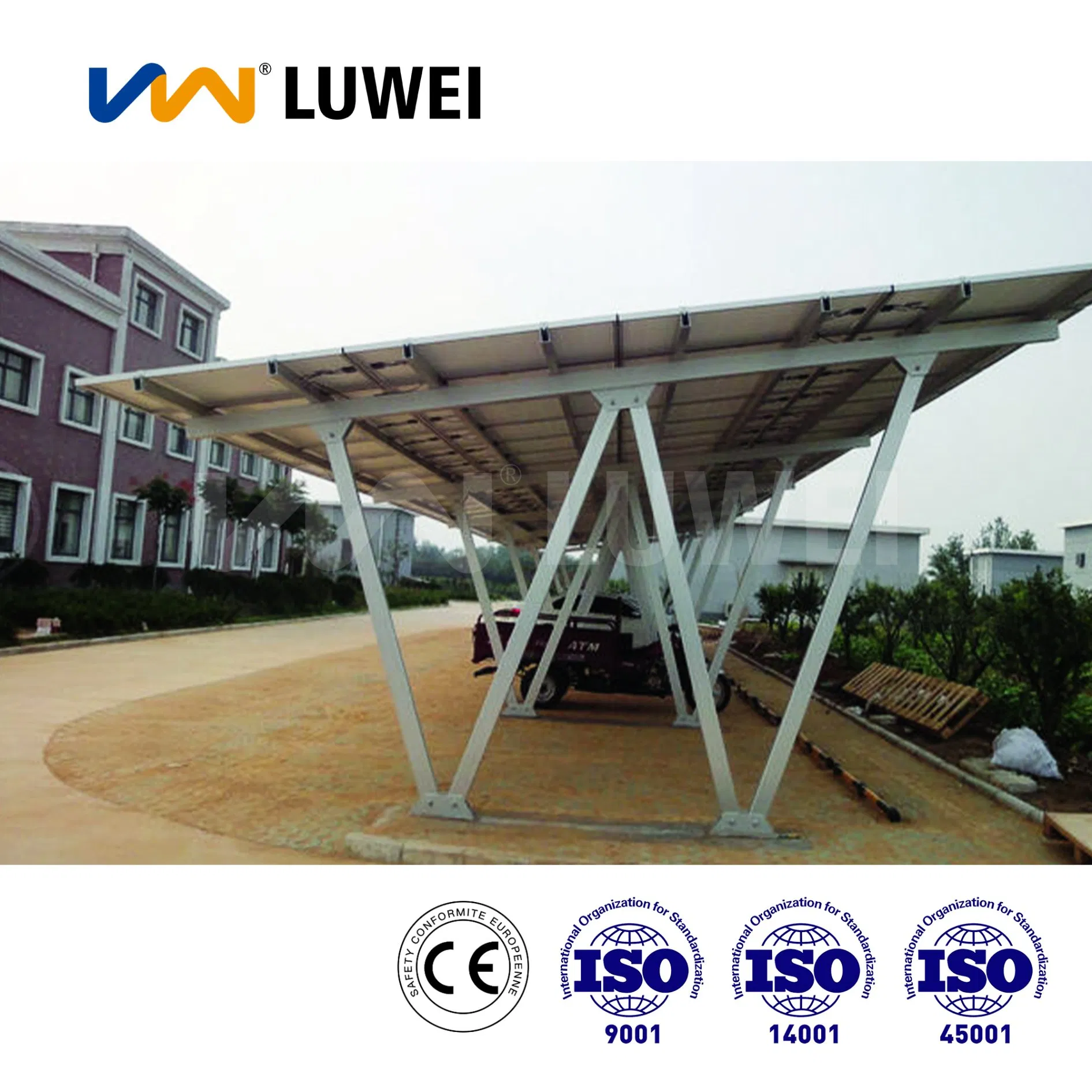 Customized Solar Panel Mount Carport Solutions for 100kw and 200kw Needs