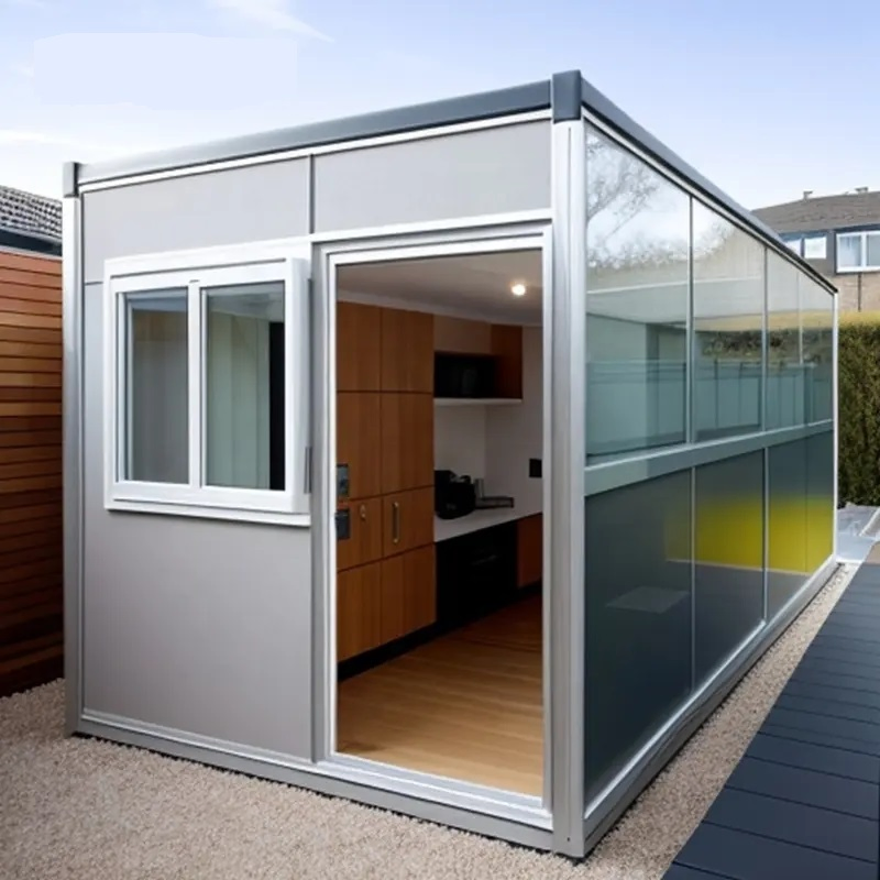 New Tech Modular Prefab Bungalow Eco Villa Container House Construction Site