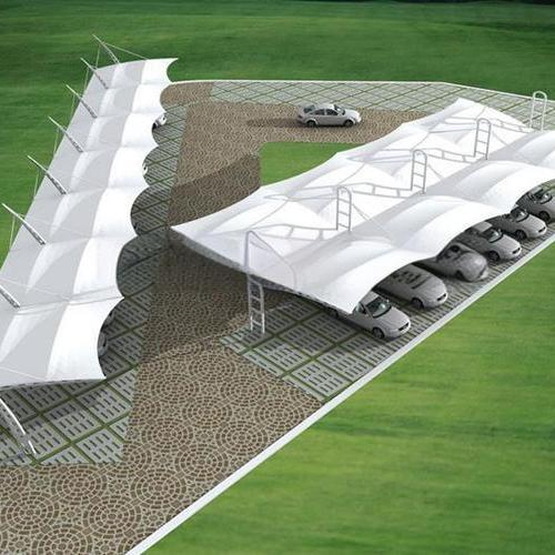 Super Large Tensile Shade Grid Roof Structure Giant Exhibition Revolution Tents Outdoor Space Frame Tent